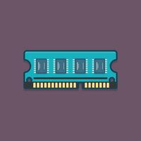 memory card microchip Illustration vector