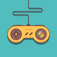 console computer items garish flat design illustration vector