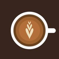 Hot coffee cup icon- illustration. vector