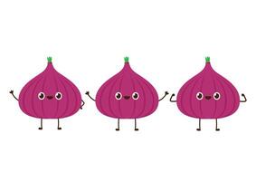 Onion . Onion character design. wallpaper. mascot. vector