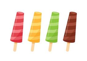 Ice pop cartoon . Ice pop on white background. vector
