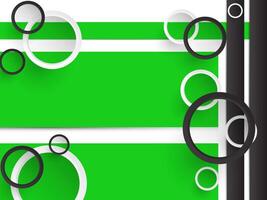 Abstract background of black and white circles vector