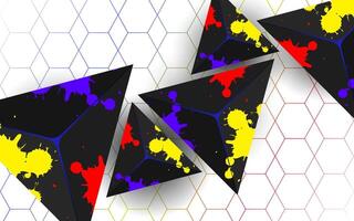Abstract background of geometric shapes vector