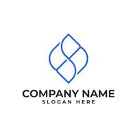 EB initial lettermark in sophisticated minimalist and modern style in square shape element vector