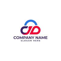 Cloud technology with C1 lettermark in modern minimalist style vector