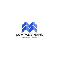 Professional real estate business logo design branding in abstract rooftop and mountain in the shape letter M with modern sophisticated and minimalist logo style vector