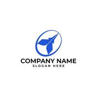 Plane take off with the rounded orbit and letter O for SEO and aviation in modern and sophisticated professional logo business vector