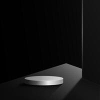 Realistic Dark Object 3D Background Podium for Product Mock Up Photo Product Photo Catalog Futuristic EPS 10 vector