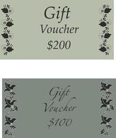 floral design and business design of discount card, certificates. vector