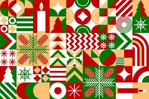 Modern Christmas geometric pattern background vector