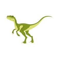 T-rex dino isolated green Tyrannosaurus dinosaur vector