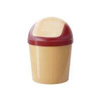 Realistic bucket, plastic container, 3d bin vector