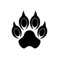 Paw foot trail print of cat. Dog, Paw icon set. paw print icon. dog or cat paw vector