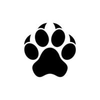 Paw foot trail print of cat. Dog, Paw icon set. paw print icon. dog or cat paw vector