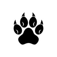 Paw foot trail print of cat. Dog, Paw icon set. paw print icon. dog or cat paw vector