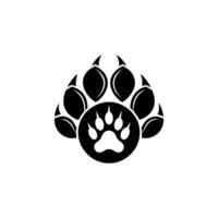 Paw foot trail print of cat. Dog, Paw icon set. paw print icon. dog or cat paw vector