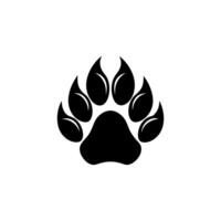 Paw foot trail print of cat. Dog, Paw icon set. paw print icon. dog or cat paw vector