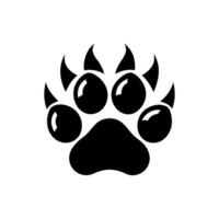 Paw foot trail print of cat. Dog, Paw icon set. paw print icon. dog or cat paw vector