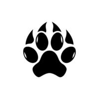 Paw foot trail print of cat. Dog, Paw icon set. paw print icon. dog or cat paw vector