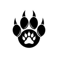Paw foot trail print of cat. Dog, Paw icon set. paw print icon. dog or cat paw vector
