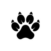 Paw foot trail print of cat. Dog, Paw icon set. paw print icon. dog or cat paw vector
