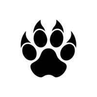 Paw foot trail print of cat. Dog, Paw icon set. paw print icon. dog or cat paw vector