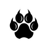 Paw foot trail print of cat. Dog, Paw icon set. paw print icon. dog or cat paw vector