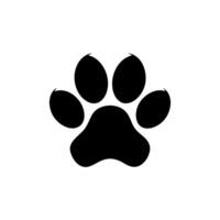 Paw foot trail print of cat. Dog, Paw icon set. paw print icon. dog or cat paw vector