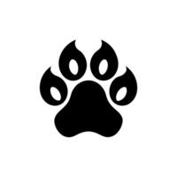 Paw foot trail print of cat. Dog, Paw icon set. paw print icon. dog or cat paw vector