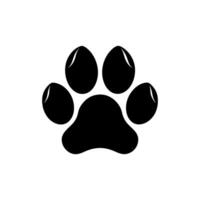 Paw foot trail print of cat. Dog, Paw icon set. paw print icon. dog or cat paw vector