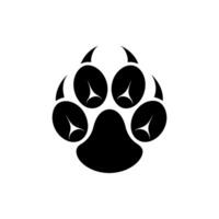 Paw foot trail print of cat. Dog, Paw icon set. paw print icon. dog or cat paw vector