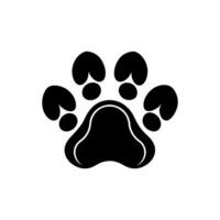 Paw foot trail print of cat. Dog, Paw icon set. paw print icon. dog or cat paw vector
