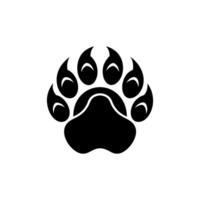 Paw foot trail print of cat. Dog, Paw icon set. paw print icon. dog or cat paw vector