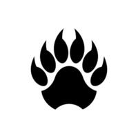 Paw foot trail print of cat. Dog, Paw icon set. paw print icon. dog or cat paw vector