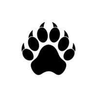 Paw foot trail print of cat. Dog, Paw icon set. paw print icon. dog or cat paw vector