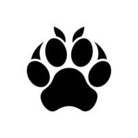 Paw foot trail print of cat. Dog, Paw icon set. paw print icon. dog or cat paw vector