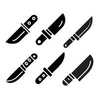 simple Knife icon in glyph style. Pro icon set vector