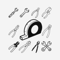 Set Of Mechanical Tools vector