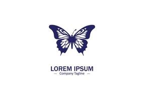 Minimal and abstract butterfly logo icon vector