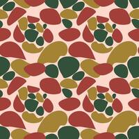 A pattern of rocks in various colors and sizes vector