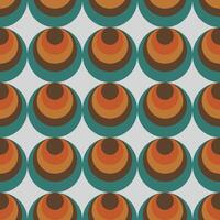 A pattern of circles in various colors and sizes vector