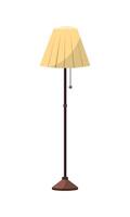 Cozy floor lamp in Scandinavian style. Illustration in flat cartoon style. Isolated on white background vector