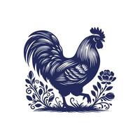 Chicken silhouette Clip art isolated design illustration vector