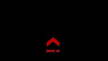 Swipe up Arrows Navigation Motion Graphics Animation Alpha Channel Transparent Background. 4K resolution. video