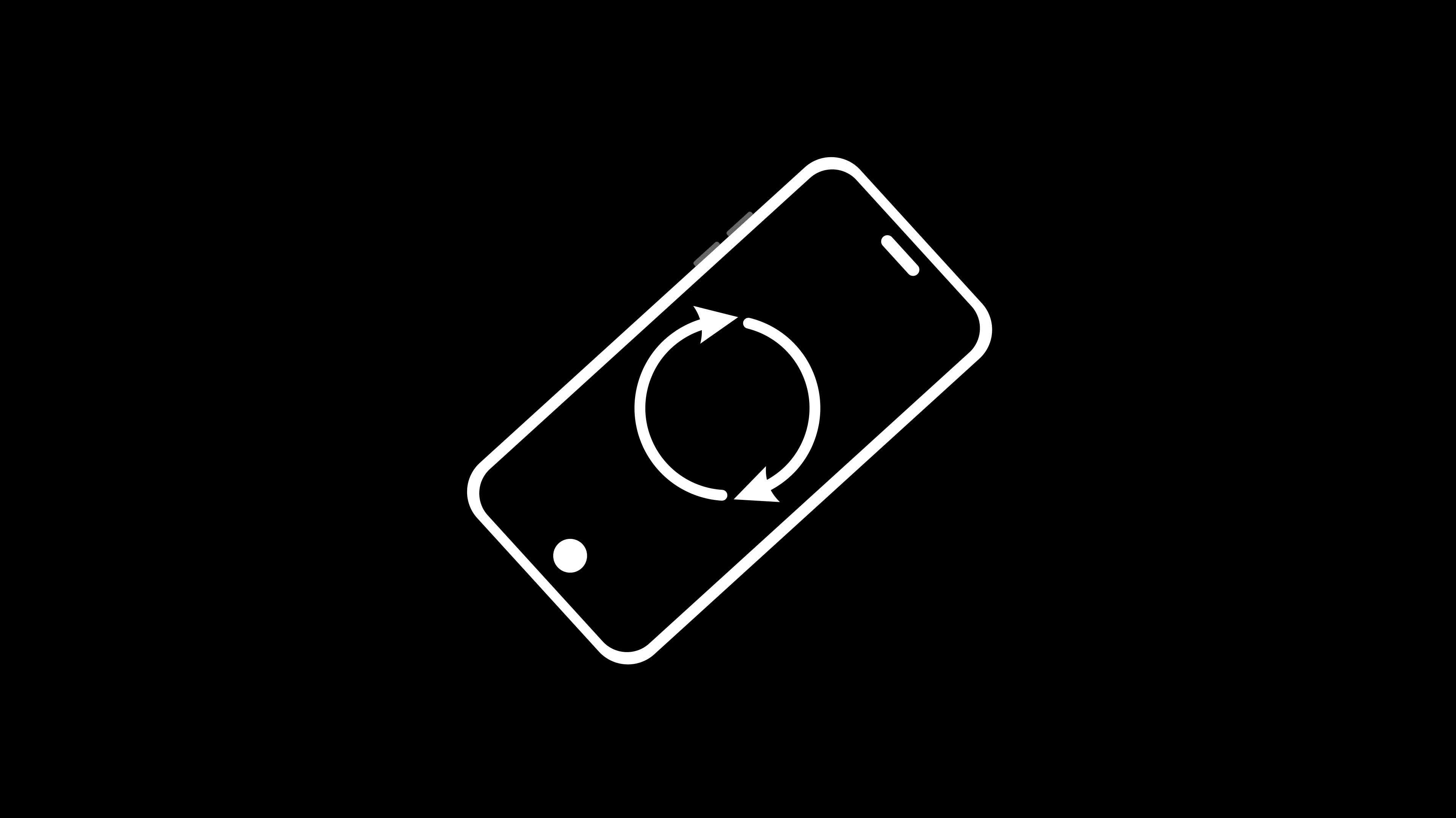 Rotate Your Phone Icon Animation Alpha Channel. Transparent Background