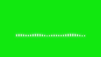 Digital Audio Spectrum Sound Wave Equalizer Effect Animation Green Screen. 4K Resolution video