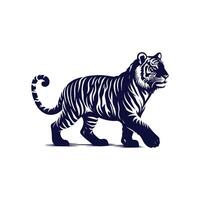 Tiger silhouette design illustration template vector