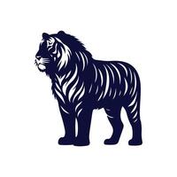 Tiger silhouette design illustration template vector