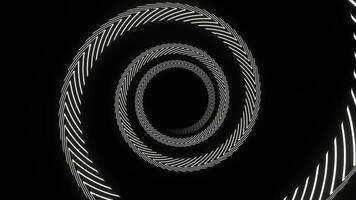 branco abstrato espiral comovente fundo vj ciclo dentro 4k video