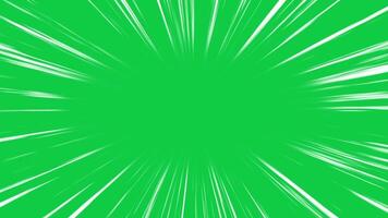 abstract fast speed lines loop animation overlay effect on green screen chroma key background video